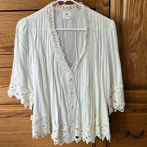 By Together blouse with with lace